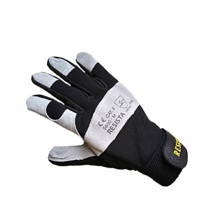 Gants de protection en cuir croûte gris - Gant de travail