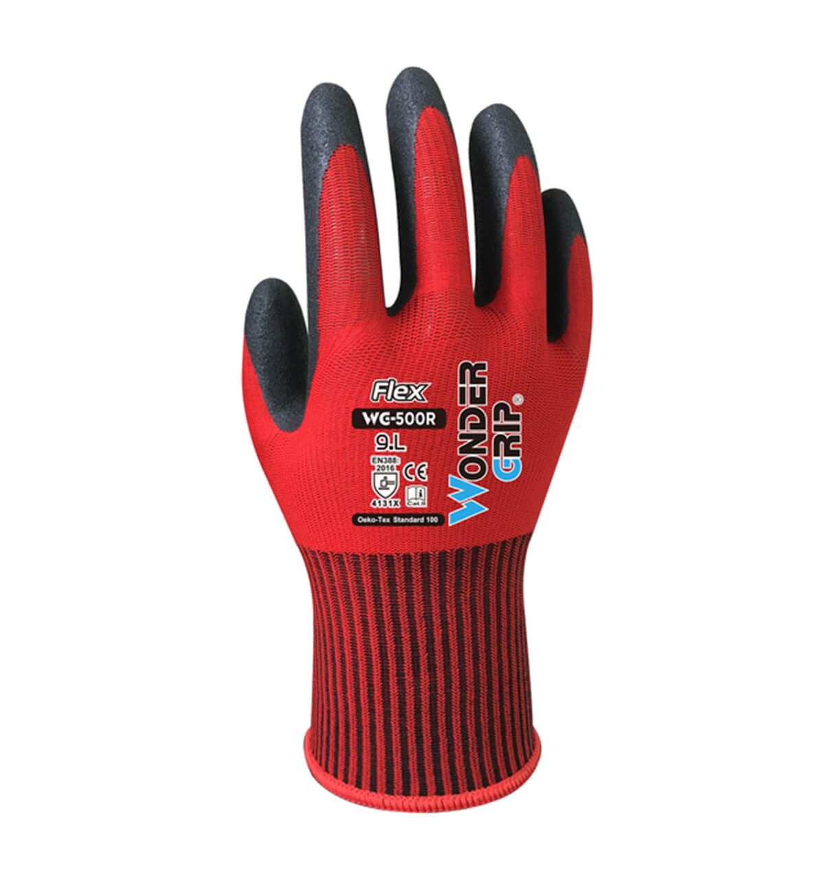 Gants 100% polyamide texturé noir,tricot - Gants de Manutention lourde -  Somatico