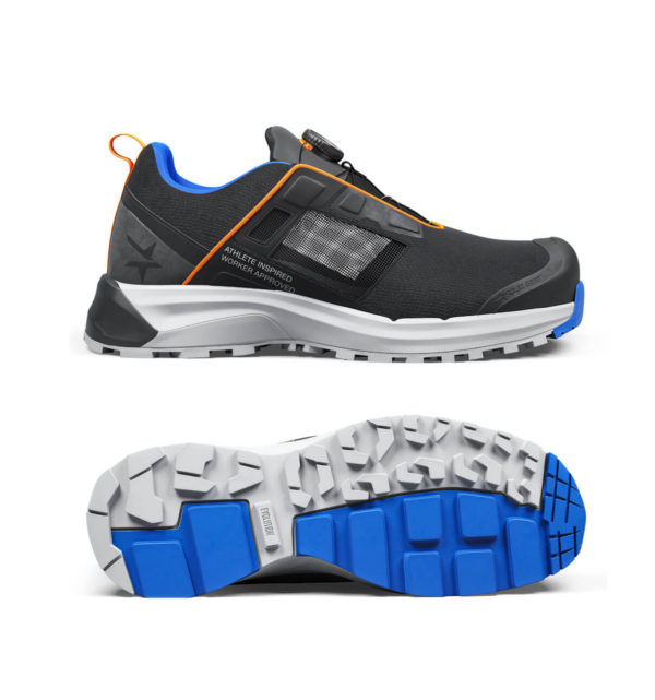 Chaussure de sécurité SG80127 Haze 2 Air Low de Solid Gear avec semelle extérieure antidérapante bleue