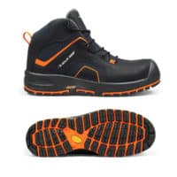 Chaussure de sécurité montante SG73004 Falcon 2 Mid Solid Gear – vue latérale et semelle Vibram®